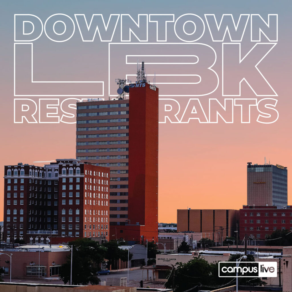 Graphic of downtown Lubbock