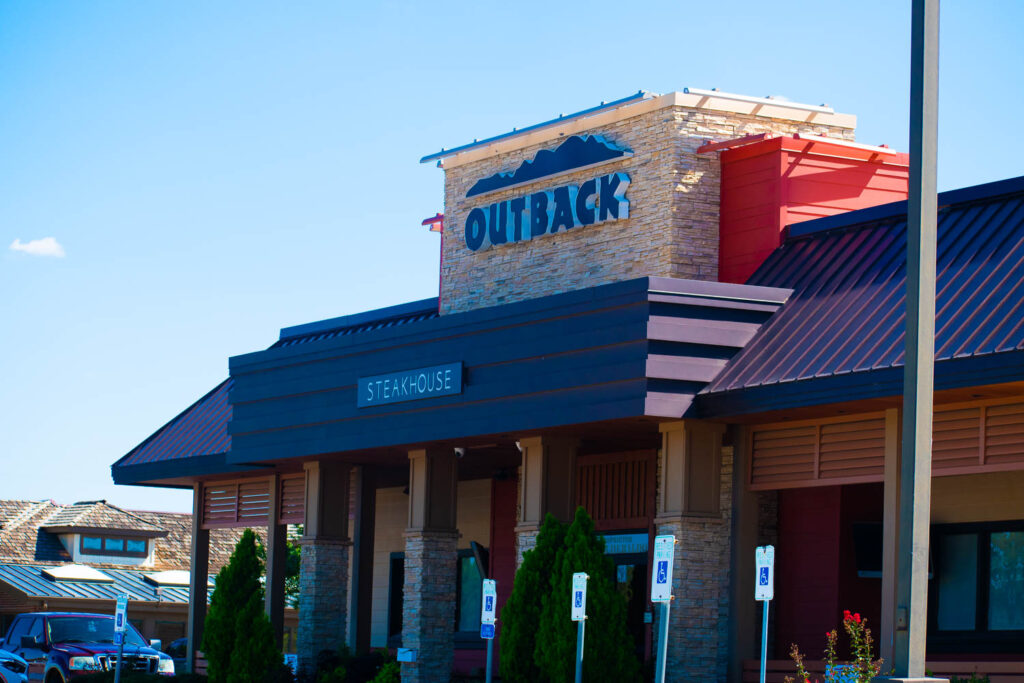 photo of one of the best lubbock steakhouses, outback steakhouse